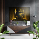 Revenge in His Eyes Brushed Aluminum Dibond Wall Art.